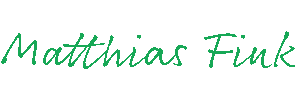 Matthias Fink handgeschrieben