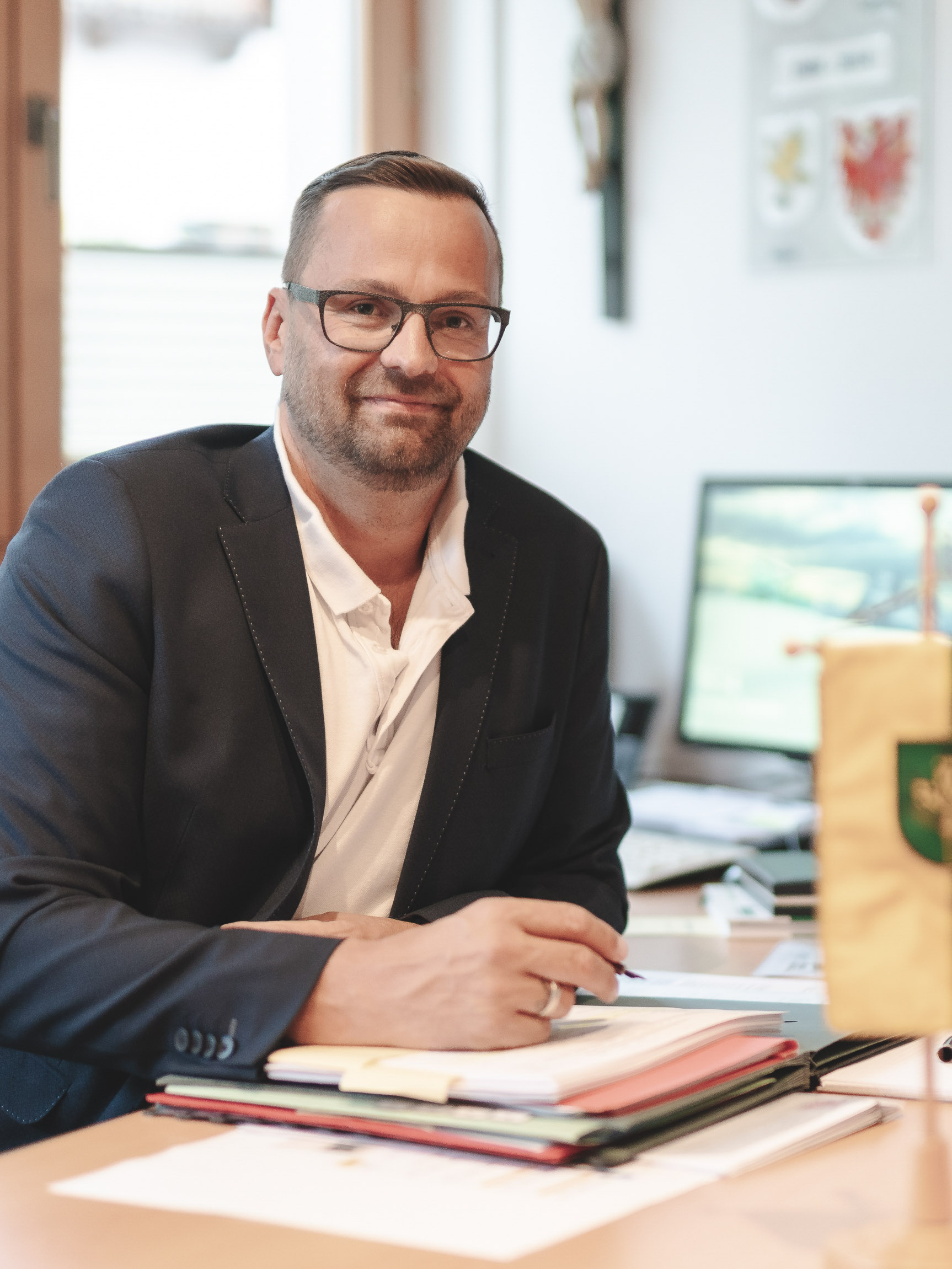 Matthias Fink im Büro